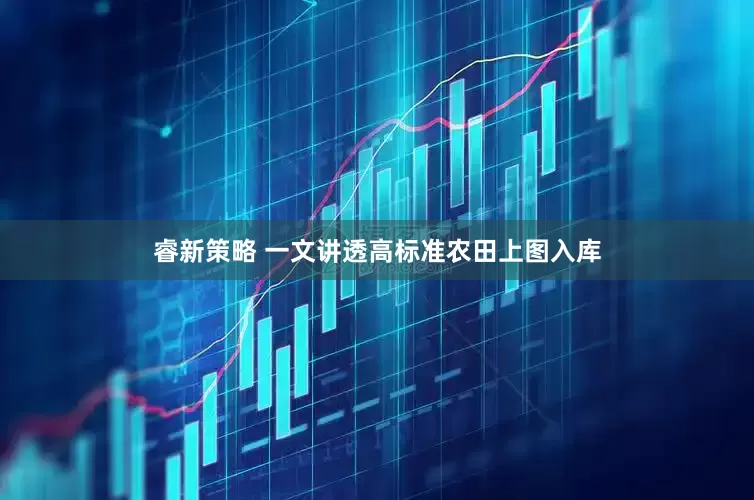 睿新策略 一文讲透高标准农田上图入库